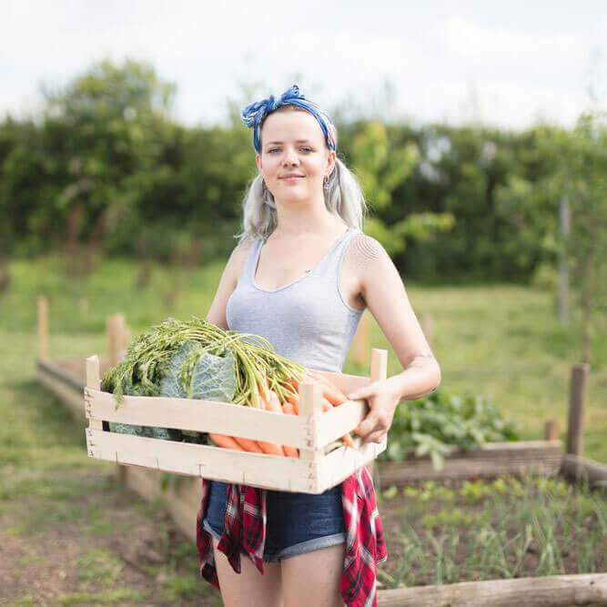Broad bean and goats’ cheese bruschetta